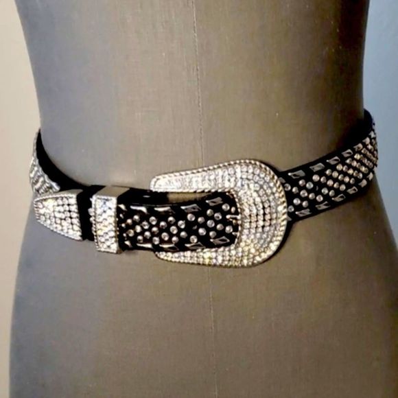 CHRISTINE ALEXANDER RHINESTONE BELT - Picture 2 of 7